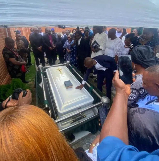 Onyeka Onwenu finally laid to rest in Lagos in emotional ceremony