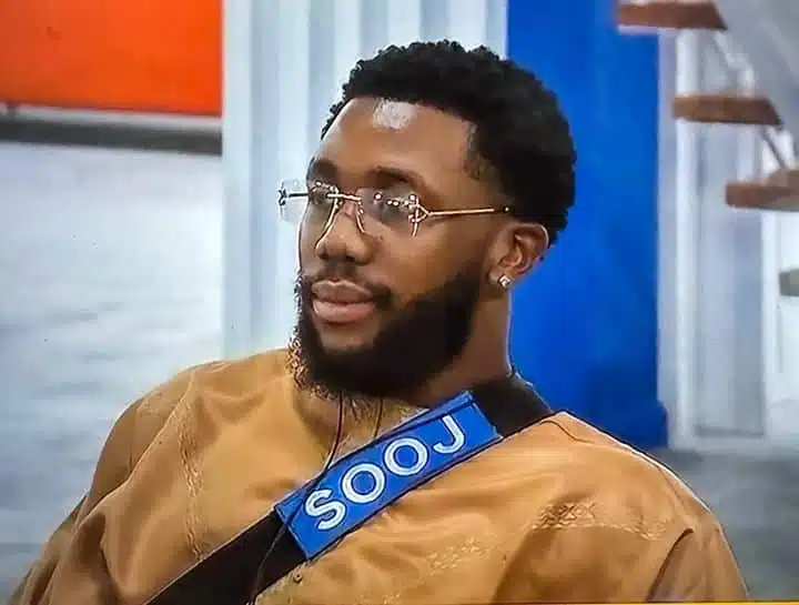 BBNaija S9: Sooj overcome with emotion as he receives news of sister's newborn baby boy, Frodd reacts