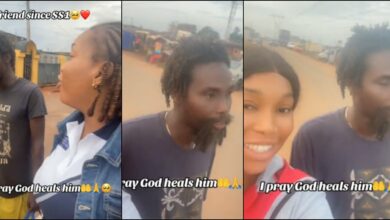 Lady emotional as meets her old friend from SS1 who's mentally challenged