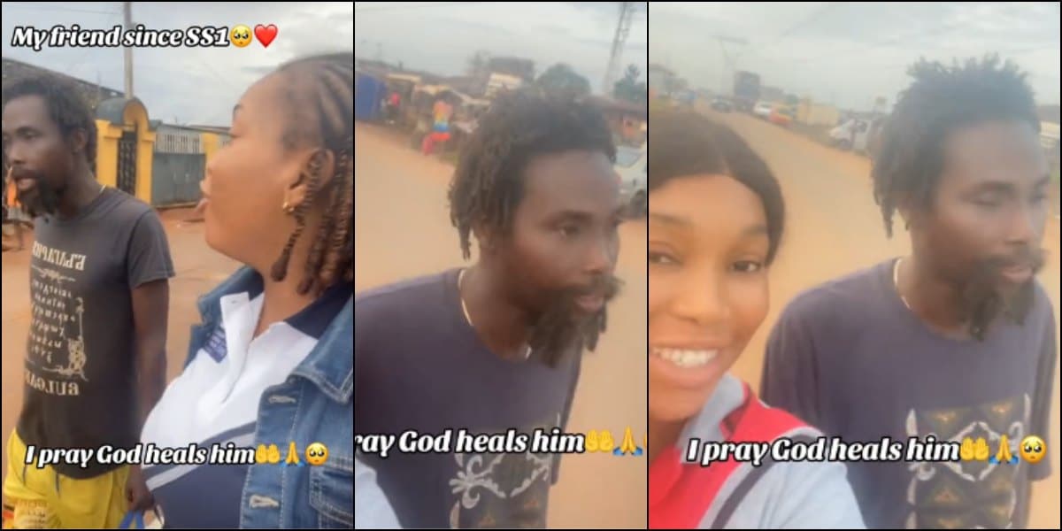 Lady emotional as meets her old friend from SS1 who's mentally challenged