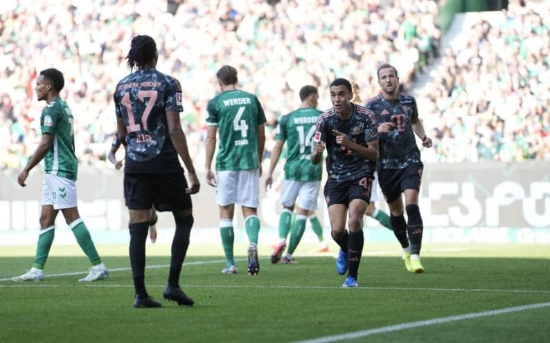 Bundesliga: Olise stars, bags new record as Bayern crush Werder Bremen 5-0