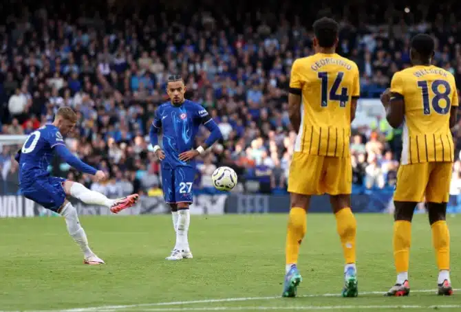 EPL: Palmer makes history with four goals in 20 minutes against Brighton