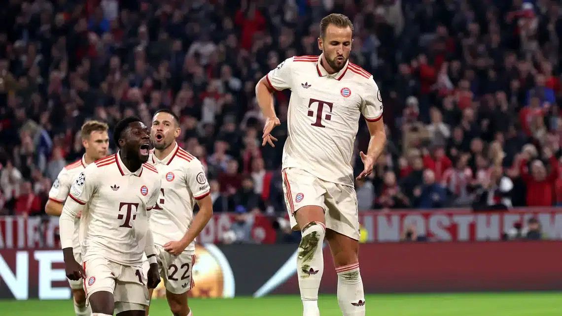 UCL: Kane bags four as Bayern thrash Dinamo Zagreb 9-2 to open campaign