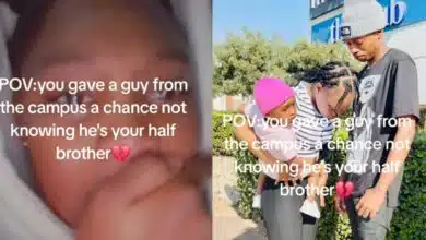 Lady heartbroken as she finds out that her man is her half brother