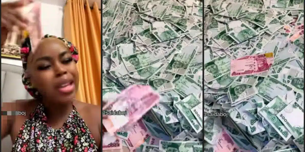 Saida Boj blows hot after being sprayed N200 notes during birthday