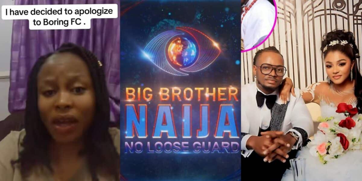 BBNaija: Nigerian lady apologizes to boring FC, Kassia, and Kellyrae fans