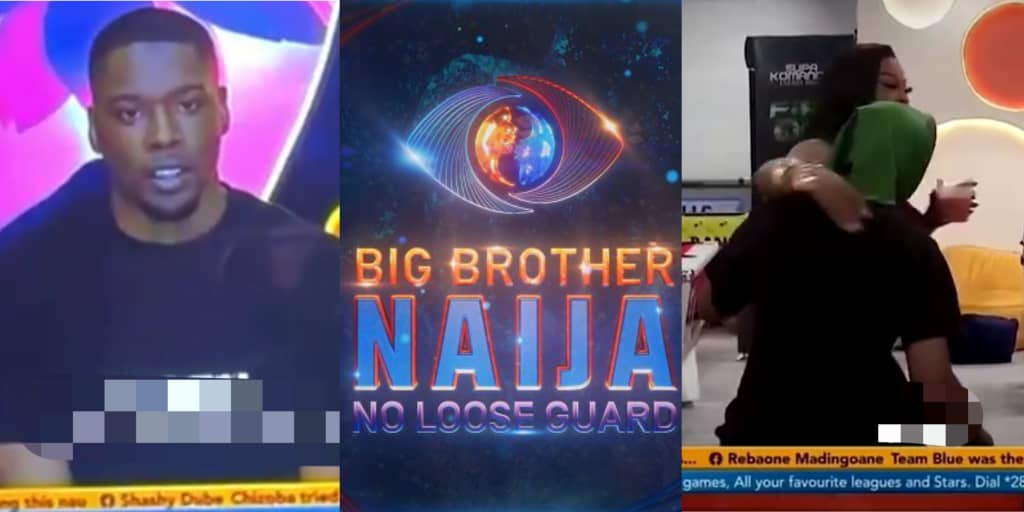 BBNaija: "It boosts my ego" - Shaun gushes as Toke Makinwa flirts and sits on his lap during visit