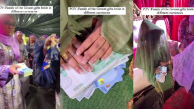 Bride receives different currencies as welcome gift from groom’s family in viral video