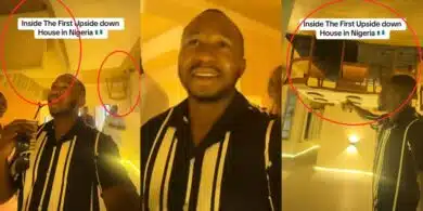 Social media buzzes as man shows interior of Lagos' first upside-down house