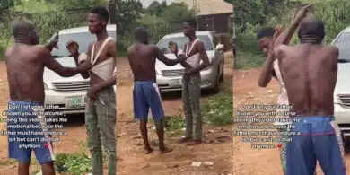 Online outcry as father disowns son in shocking video