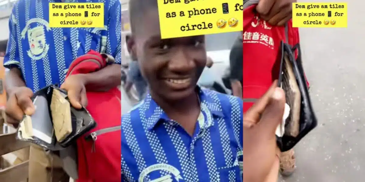 Man becomes scam victim, buys phone but receives tiles instead