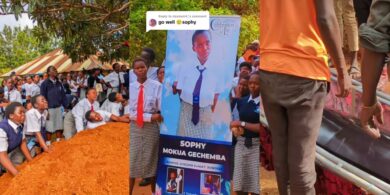 Students storm burial ground, shed tears as late classmate is laid to rest