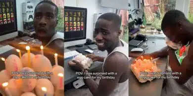 Man moved to tears by surprise egg cake on birthday, video goes viral