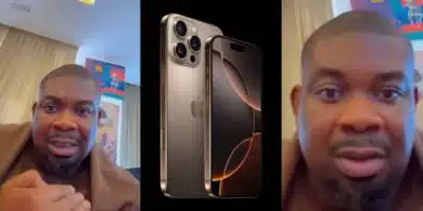 Don Jazzy baffled by iPhone 16 glitch, loses contacts when copying details, seeks help from fans