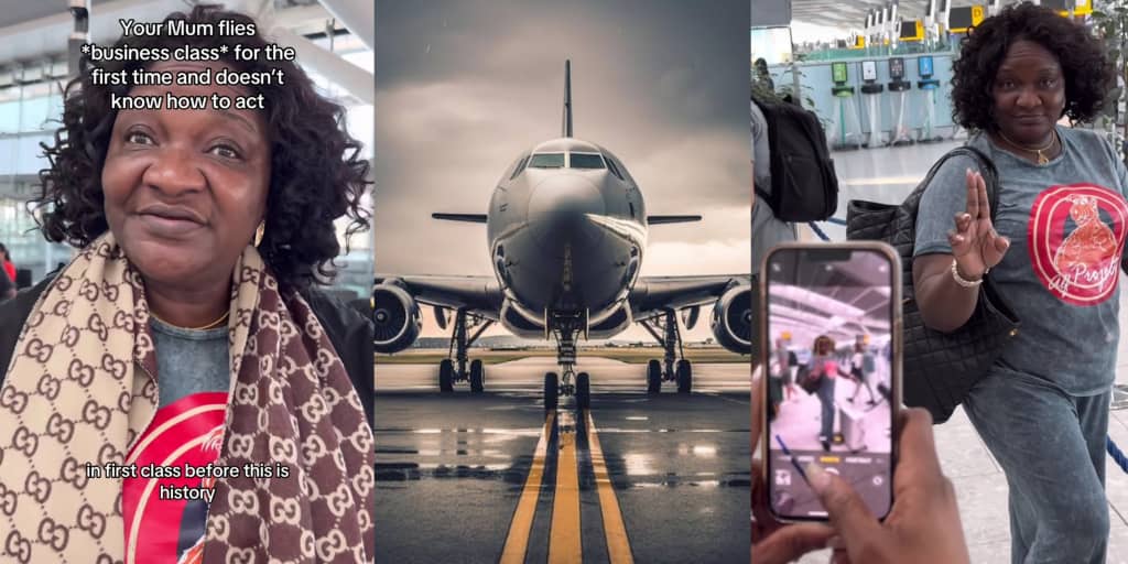 Mother declares she’s broken generational curses as she becomes first in her family to fly first class