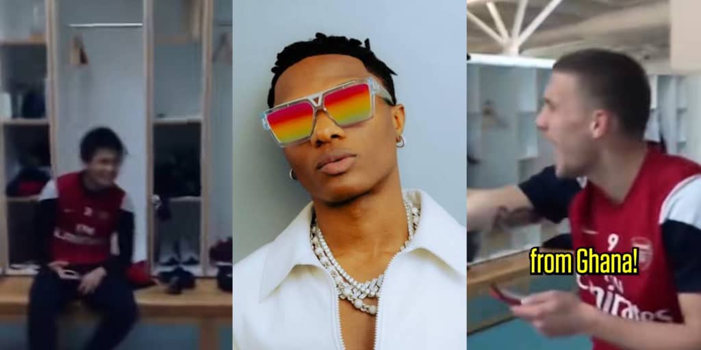 Former Arsenal players Podolski, Miyaichi, Frimpong vibe to Wizkid's "Slow Down" in resurfaced video