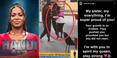 BBNaija: "I'm with you in spirit" — Handi writes emotional message of support for sister, Wanni amid backlash