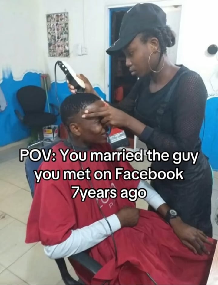 Couple wed traditionally 7 years after meeting each other on Facebook