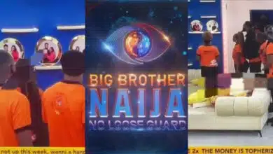 BBNaija: Moment housemates spotted photos of evicted housemates on the wall