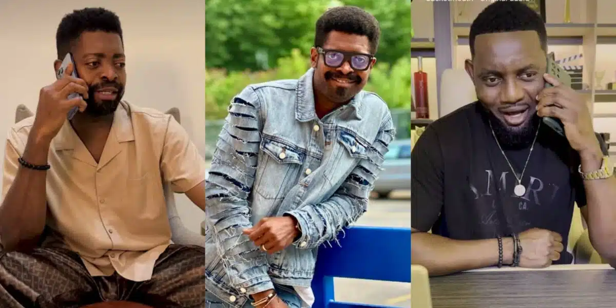 Fans rejoice as Basketmouth contacts AY Makun for advise in funny video