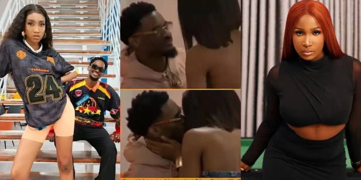 BBNaija: Anita and Topher resolve tensions over Dami's return, seals it with a kiss