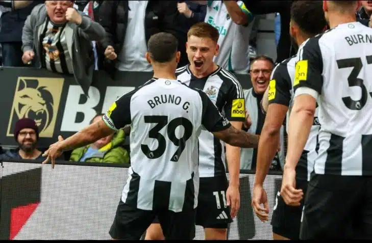 EPL: Isak's late strike seals 2-1 win for Newcastle against Tottenham