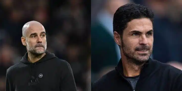 EPL: Guardiola challenges Arteta over ‘inside information claim’