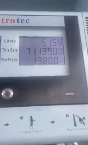 Man rants after spending N80K at fuel station and still unable to fill up his tank