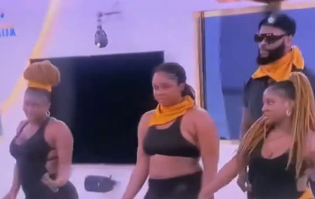 BBNaija: Team Yellow's Wanni, Handi, Onyeka, and Ozee stun viewers with dance performance