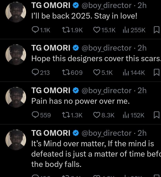 TG Omori tweet