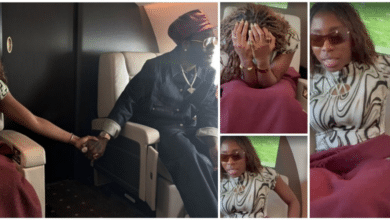 Panic as turbulence strikes as Burna Boy and his sisters travel in private jet