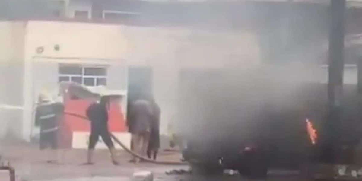 Pinnacle oil station owned by Enugu Governor set on fire