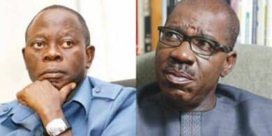 Edo: ‘I Know He’s Politically Dead’ – Oshiomhole Mocks Obaseki After APC’s Victory