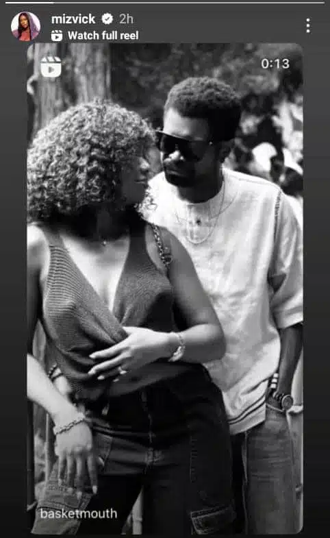 Miz Vick confirms dating rumours with Basketmouth