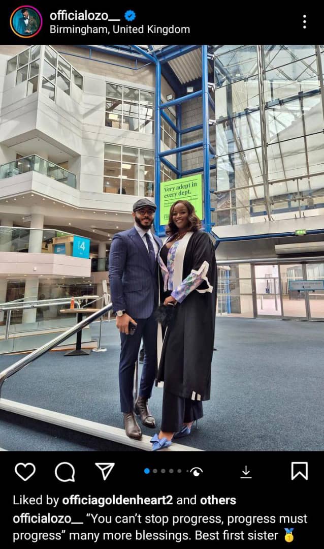 Ozo celebrates sister as she becomes a General Practitioner in the UK