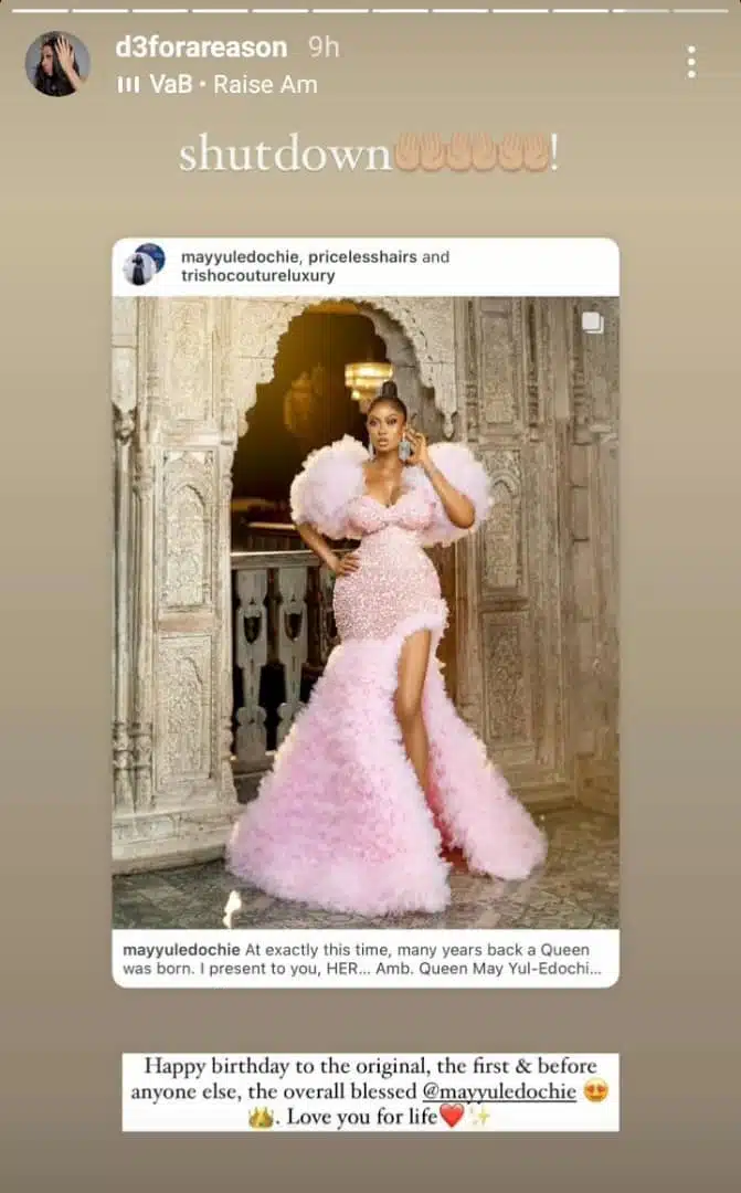 Danielle Edochie hypes her mother, May on her birthday