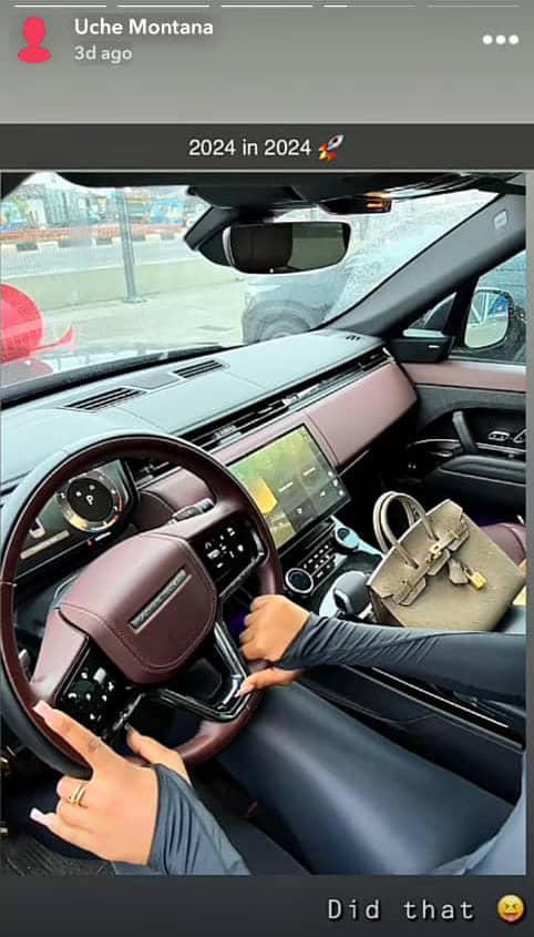 Uche Montana splashes millions on brand new 2024 Range Rover