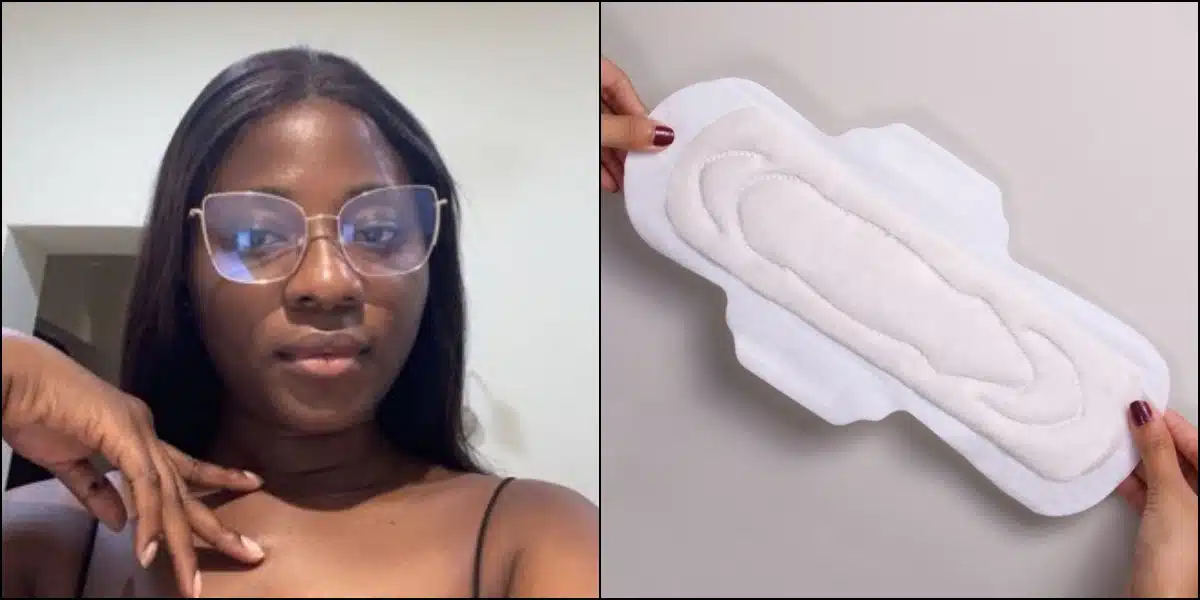 Lady causes stir as she claims she spends N70K on sanitary pads monthly