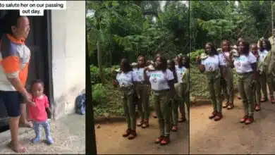 Corpers storm woman's house after POP to appreciate her for providing free water