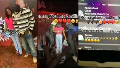 Lady who received N2M at Rema's concert gives full gist, shows off alert