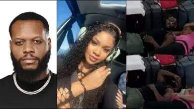 BBNaija S9: Reactions trail moment Victoria quickly shifts away as Ozee lies close to her