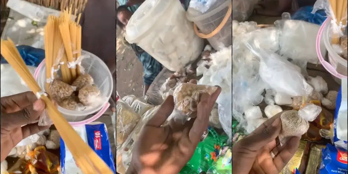 Hardship: Man shocked over portioned spaghetti, others in market