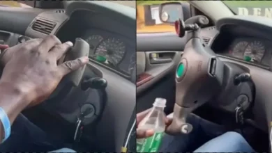 Passenger raises alarm over cab driver's steering wheel