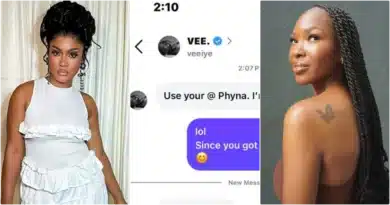 Phyna leaks chat as Vee confronts her for supporting Verydarkman