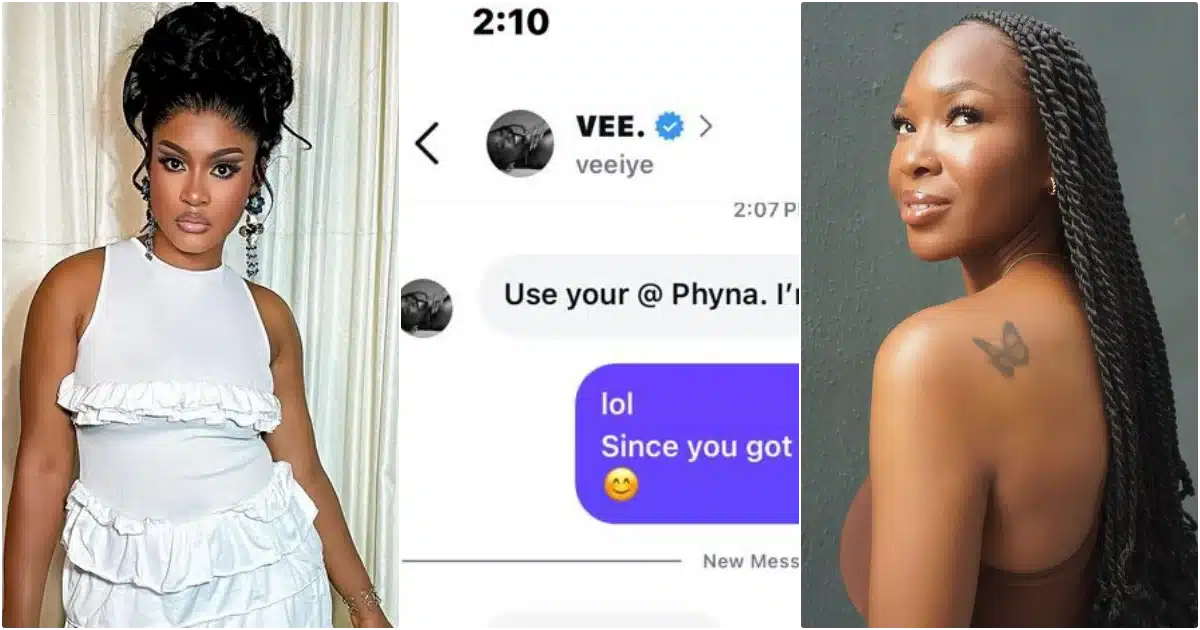 Phyna leaks the chat when Vee confronts her for supporting Verydarkman