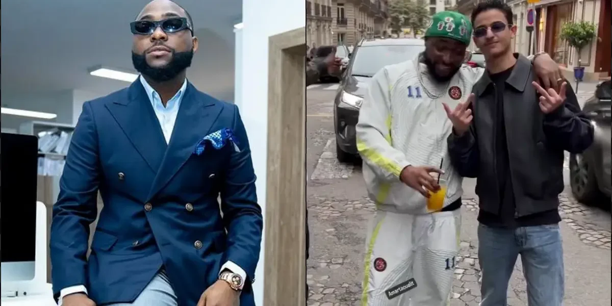 "I'm the king of Nigeria" - Davido brags as he meets a Saudi's Prince