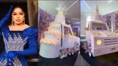 Bobrisky marks 33rd birthday with massive car-cake