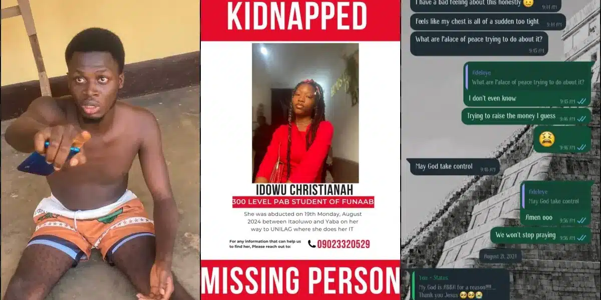 Ayomide Adeleye chats where he pretended to be unaware of Idowu Christianah's whereabouts