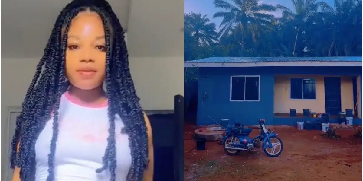 Lady builds portable house for parents, vows to do more