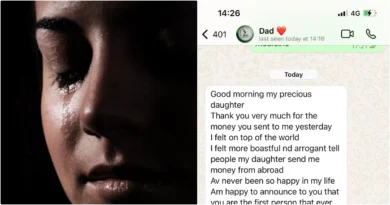 Lady shares father's reaction after gifting him money for the first time